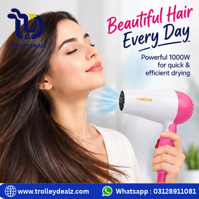 NOVA Hair Dryer – Foldable Mini Hair Dryer