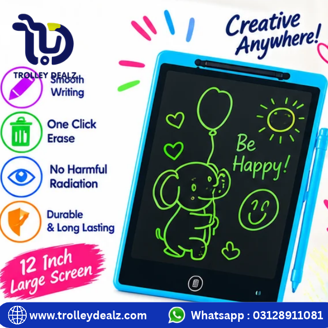 LCD Writing Tablet/Pad for Kids Erasable E-Writer Digital Drawing Board - Image 6