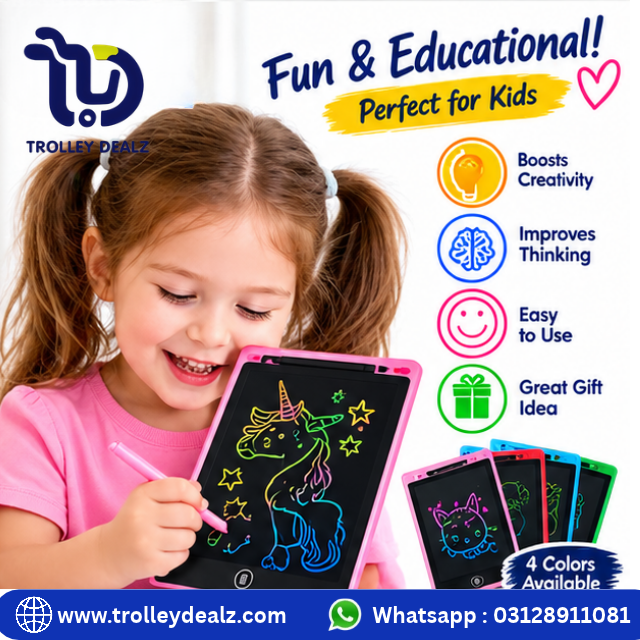 LCD Writing Tablet/Pad for Kids Erasable E-Writer Digital Drawing Board - Image 5