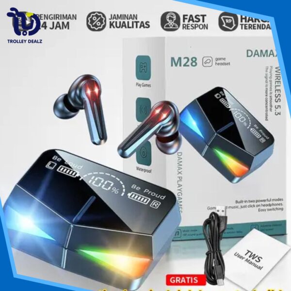 M28 Original Earphones Bluetooth Earbuds - Image 5